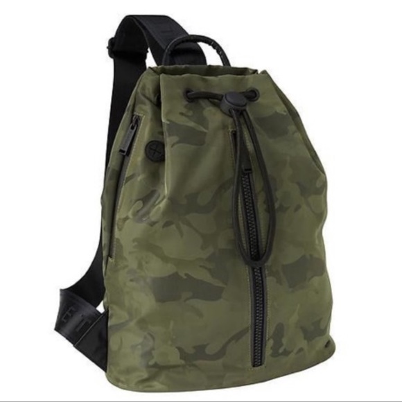 Athleta Handbags - Athleta Camo Bucket Sling Bucket Bag